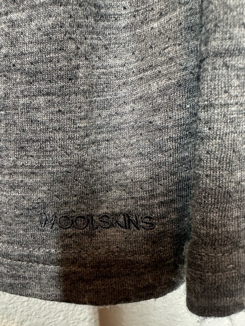 TERRAMAR Men's Medium Grey Merino Wool Skins Base Layer Long Sleeve Crewneck Top - Picture 4 of 7